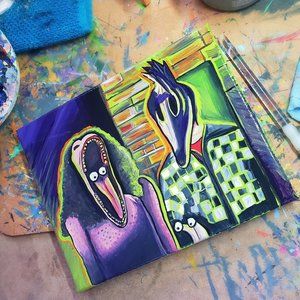 Beetlejuice painting